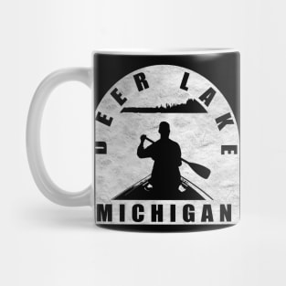 Deer Lake Canoeing Michigan Mug